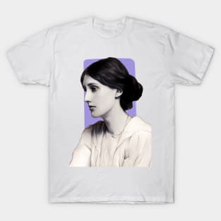 English Novelist Virginia Woolf illustration T-Shirt